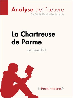 cover image of La Chartreuse de Parme de Stendhal (Analyse de l'œuvre)